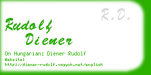 rudolf diener business card